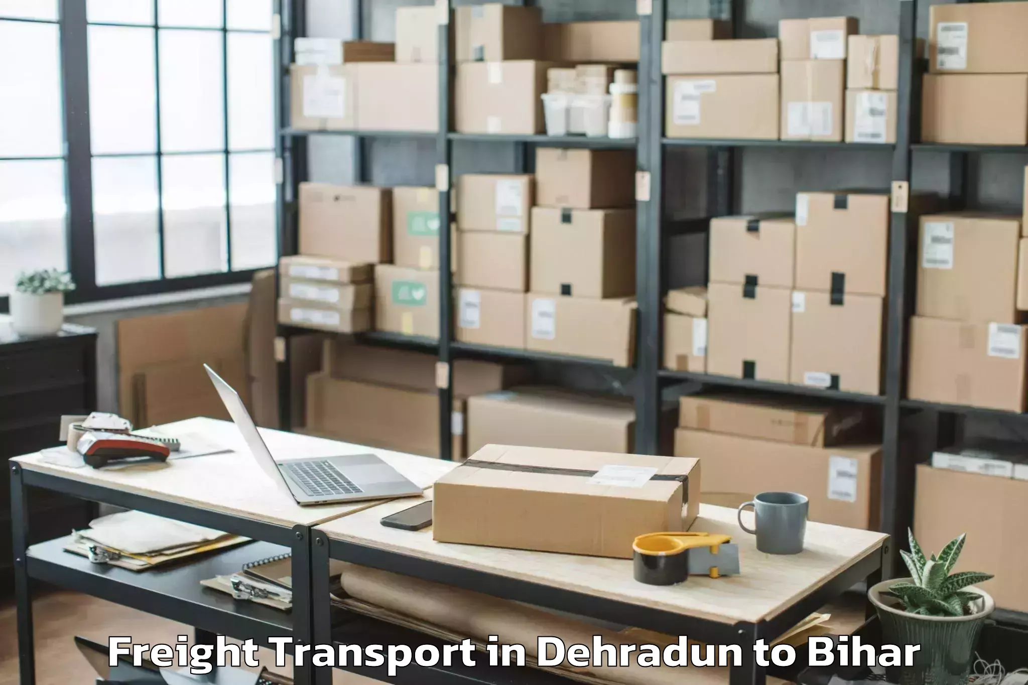 Quality Dehradun to Bairgania Freight Transport